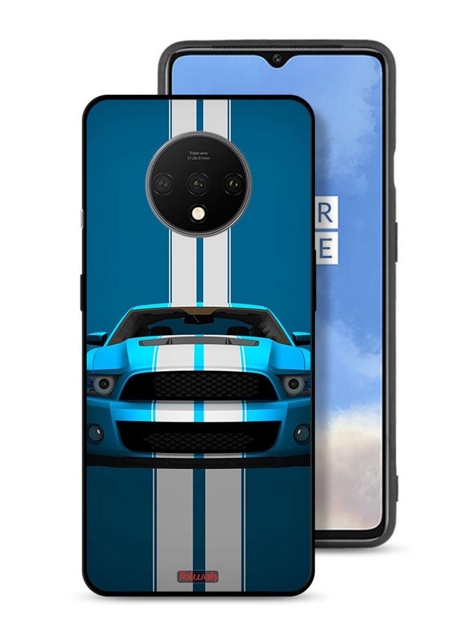 Tolwak OnePlus 7T Protective Case Cover Car Abstract Art - Image 1