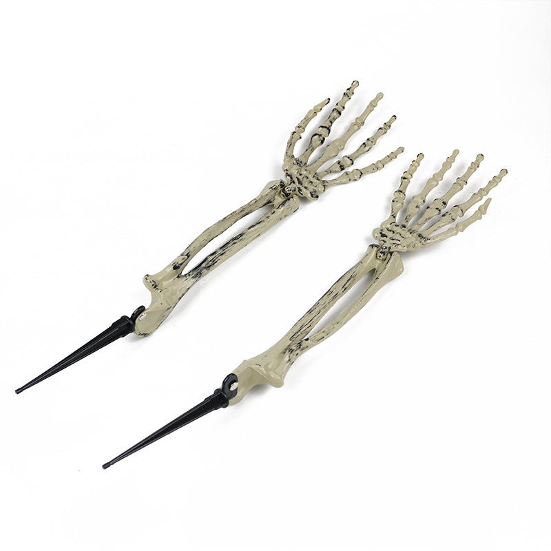Halloween Skeleton Arm Inserted Into The Ground Scary Claw Haunted House Secret Room Bar Decoration Props Horror Decoration Artificial Claw - Image 4
