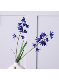 DANUBE HOME Bloomvogue Artificial Campanula Fake Flowers Real Touch Bouquet for Wedding Party Garden Shop Home Table Centerpiece Decoration  60Cm Blue  - Image 1