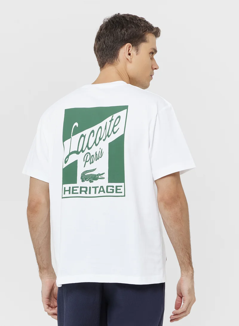 لاكوست Classic Fit Crew Neck T-Shirt