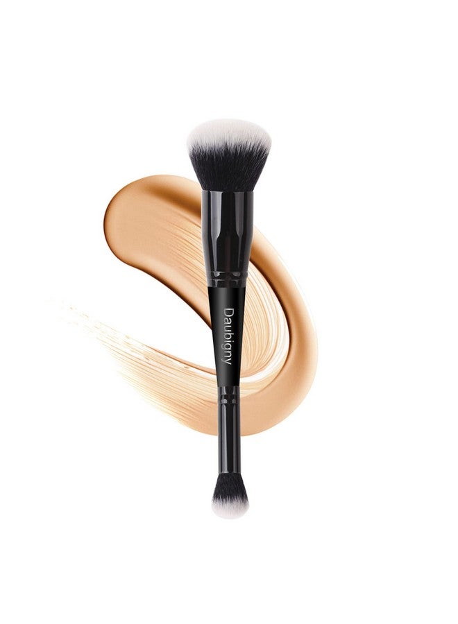 Daubigny Makeup Brushes Daubigny Dualended Foundation Brush Concealer Brush Perfect For Any Look Premium Luxe Hair Rounded Taperd Flawless Brush Ideal For Liquid Cream Powderblending - Image 1