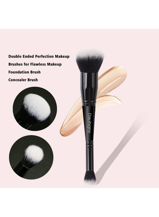 Daubigny Makeup Brushes Daubigny Dualended Foundation Brush Concealer Brush Perfect For Any Look Premium Luxe Hair Rounded Taperd Flawless Brush Ideal For Liquid Cream Powderblending - Image 3