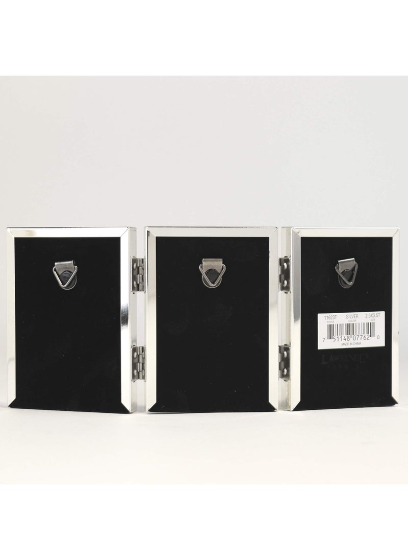 Lawrence Frames Lawrence Frames - 11623T Lawrence Metals Frame  8.35""L x 3.66""W Triple  Silver  - Image 4