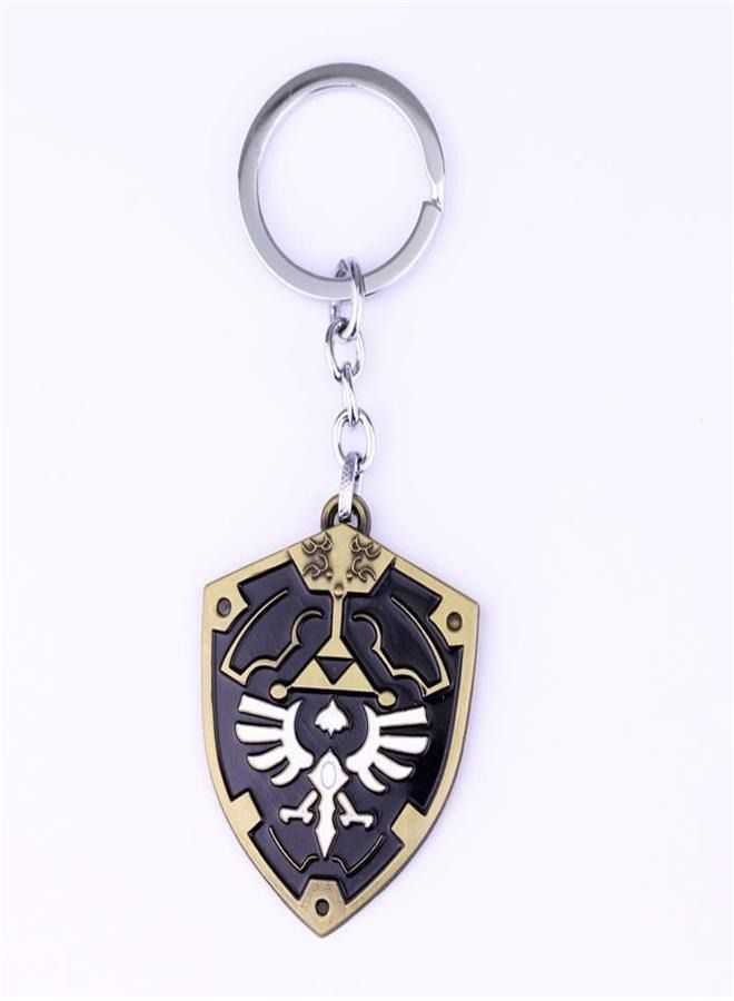 Generic Legend of Zelda: Breath of the Wild Owl Shield Keychain and Skyward Sword Necklace - Game Merchandise Accessories  - Image 1