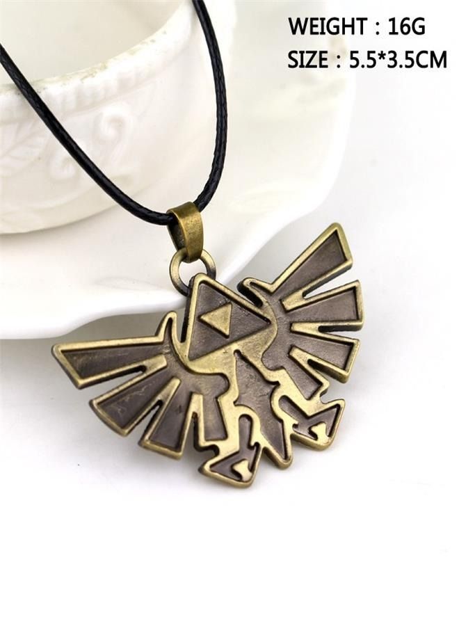 Generic Legend of Zelda: Breath of the Wild Owl Shield Keychain and Skyward Sword Necklace - Game Merchandise Accessories  - Image 3