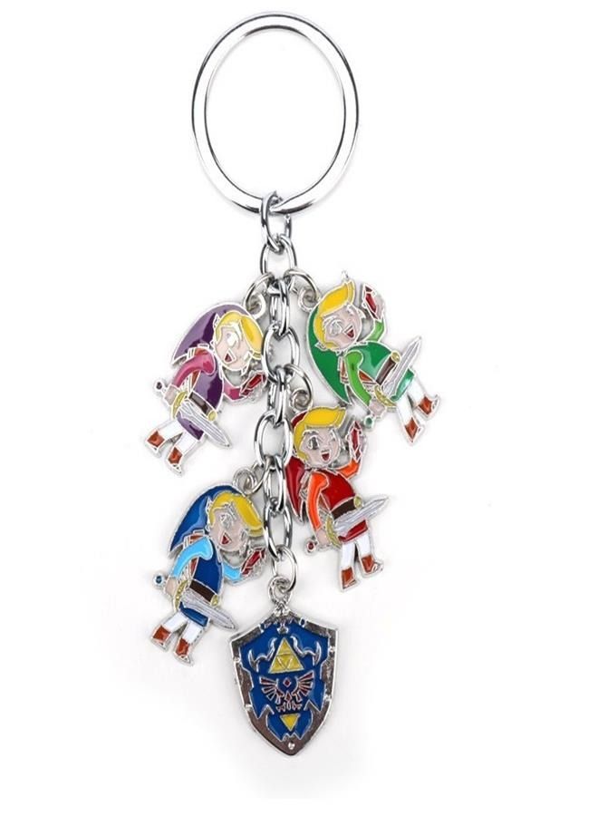 Generic Legend of Zelda: Breath of the Wild Owl Shield Keychain and Skyward Sword Necklace - Game Merchandise Accessories  - Image 2