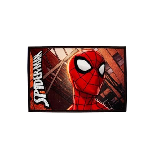 Athom Living Premium Anti Slip Printed Kids Bathmat, Durable Nylon Fabric, Soft Texture, Easy to Clean, Stylish Home Decor Mat for Doorway & Kids Room, 37x57 cm, Multicolor (Spiderman) - Image 2