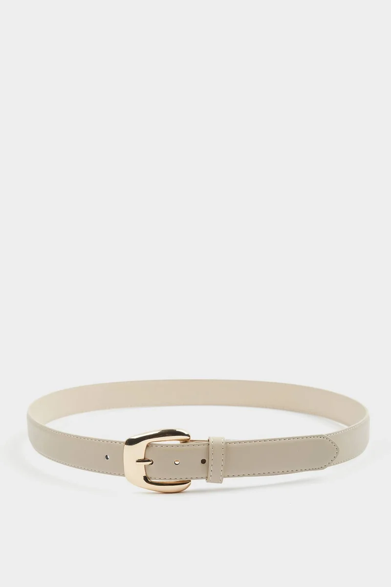 Defacto  Woman Big Clasp Faux Leather Belt for Women | Best Price UAE
