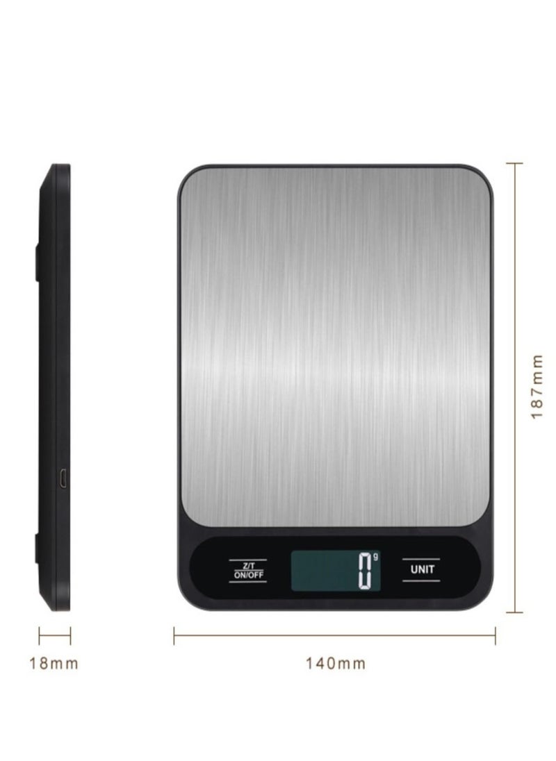 PENG GENERAL Digital LCD Kitchen Food Scale 10kg Black  - Image 2