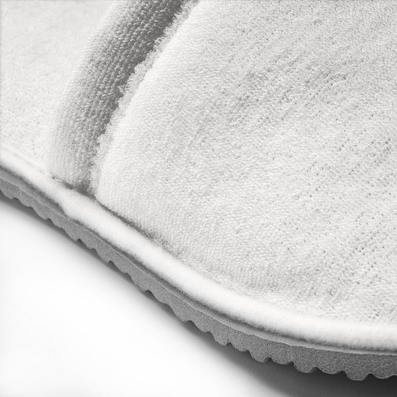Baitique Closed-Toe Recycled Polyester Indoor Slippers with Grippy Sole, White, L/XL (size 40-43) - Image 2