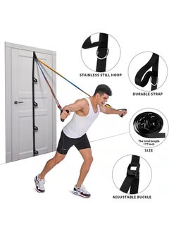 MVAQKLM  Durable and Portable Resistance Bands for Home Workouts - Ideal for Strength Training and Fitness, Includes Easy-to-Use Door Anchor Strap for Secure Multi-Point Anchoring (Bands Not Included)  - Image 3
