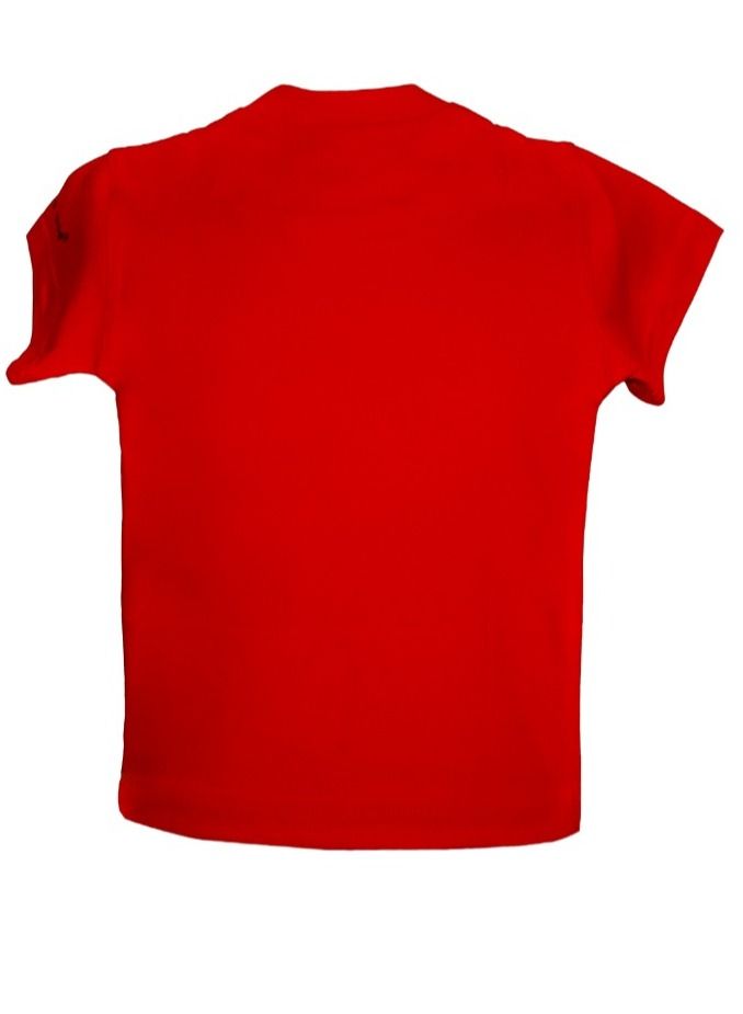 Kids Shirt Hang out in Dubai   Tent design  red color  souvenir  t-shirt  - Image 2
