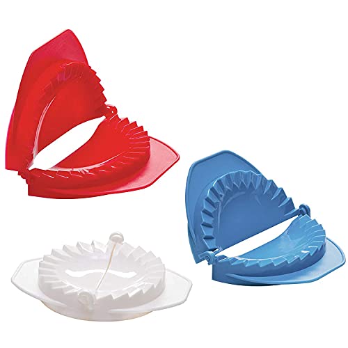 KEISSCO Dough Press, Set of 3 Empanada Press Dumpling Maker Dough Cutter Dumpling Mold for Dumpling, Calzone, Ravioli, Empanada, Pierogi, Turnover & Meat Pie - Image 1