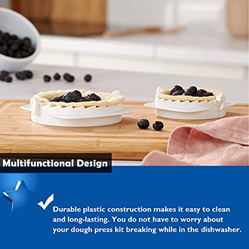 KEISSCO Dough Press, Set of 3 Empanada Press Dumpling Maker Dough Cutter Dumpling Mold for Dumpling, Calzone, Ravioli, Empanada, Pierogi, Turnover & Meat Pie - Image 5