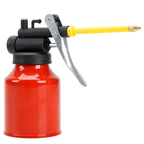 Asabocai 250ml Hand Oil Can, Pump Oiler Can with 2 Spouts Straight & Flexible - Image 5