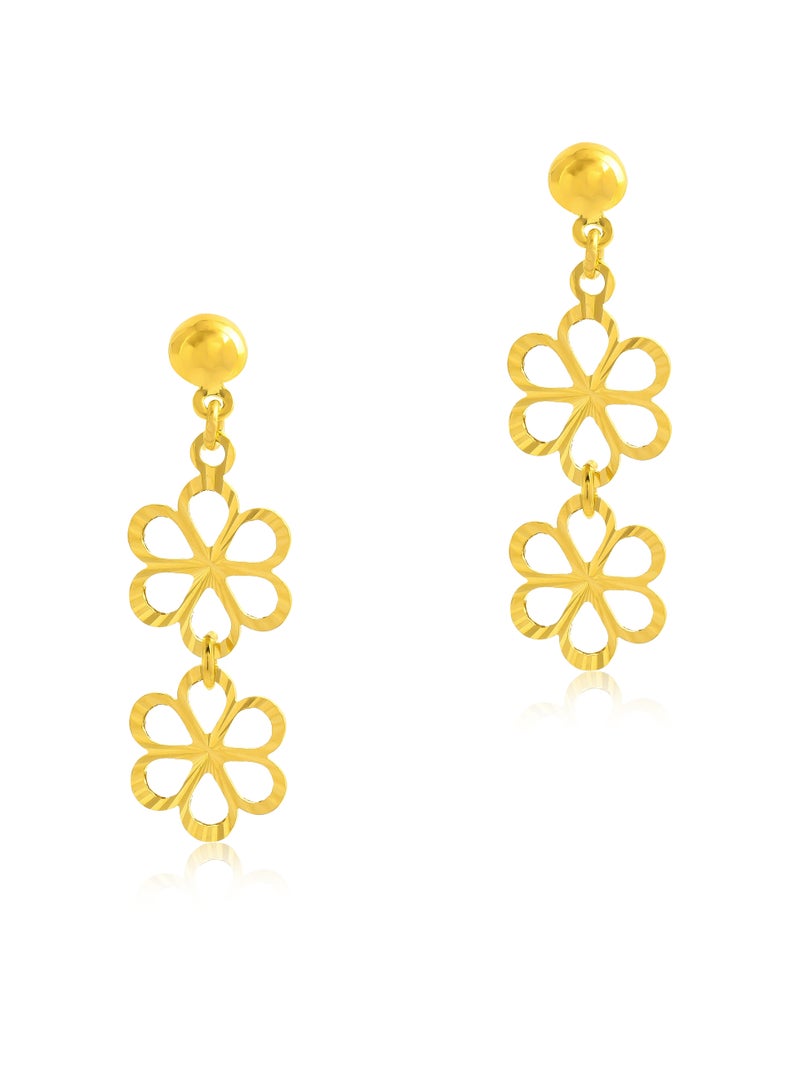 BAFLEH JEWELLERY Embrace Timeless Glamour with our 21k Gold Hoop Earrings  - Image 1