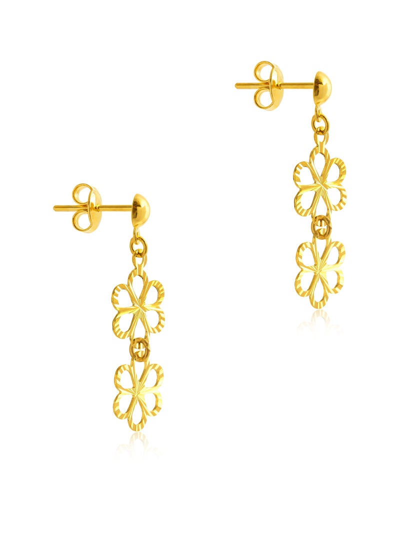 BAFLEH JEWELLERY Embrace Timeless Glamour with our 21k Gold Hoop Earrings  - Image 2