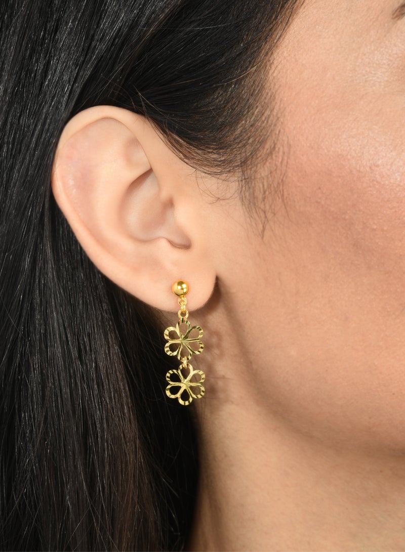 BAFLEH JEWELLERY Embrace Timeless Glamour with our 21k Gold Hoop Earrings  - Image 3