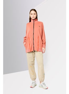 Adidas Adidas by Stella McCartney Women Sportswear Fit Long Sleeve Outdoor Full Zip Sweatshirt, Burnt Orange  - Image 2
