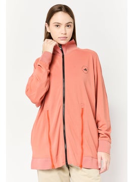 Adidas Adidas by Stella McCartney Women Sportswear Fit Long Sleeve Outdoor Full Zip Sweatshirt, Burnt Orange  - Image 1