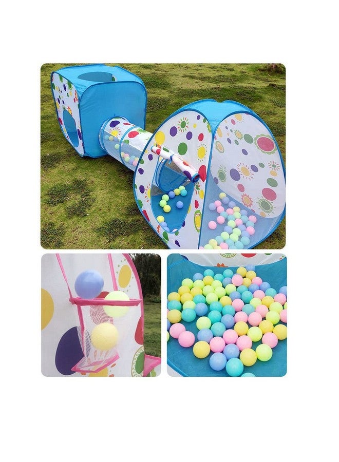 فنبلاست خيمة منزل نفق مسبح الكرات الملونة 3 في 1 من فن بلاست للأطفال - نفق مسبح الكرات بألوان قوس قزح للأطفال، منزل محمول للأطفال في الهواء الطلق قابل للطي ومسبح الكرات (الكرات غير متضمنة؛ متعدد الاستخدامات)، تصميم خيمة المنزل - Image 4