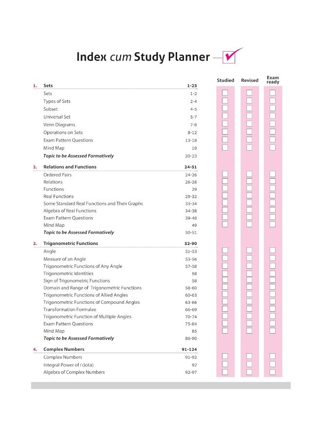 Arihant All in One Mathematics Class 11 for CBSE Exams 2025-26 | Revised Edition as per latest syllabus | Simplified Theory, All Types of Exam Pattern Questions, CBQs, MCQs, A-R, Case Based, Sample Question Papers, Mind Maps, Topic & Chapter Exercises  - Image 3
