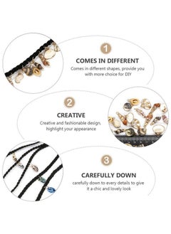 EXCEART Dreadlock Accessories 13Pcs Hair Jewelry Rings Clip Shell Dreadlock Jewelry Dreadlocks Beads Metal Hair Cuffs Braiding Hair Rings Shell Charms Hair Coils Hair Pendant Decoration  - Image 5