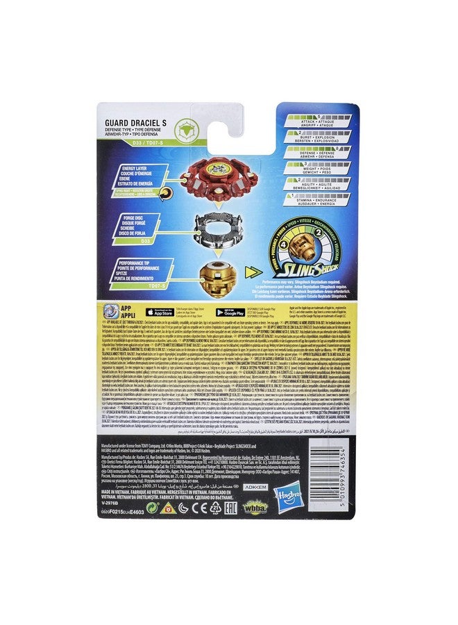 BeyBlade Burst Rise Slingshock Guard Draciel S Starter Pack Right Spin Battling Top Toy And Right Left Spin Launcher Ages 8 And Up - Image 4