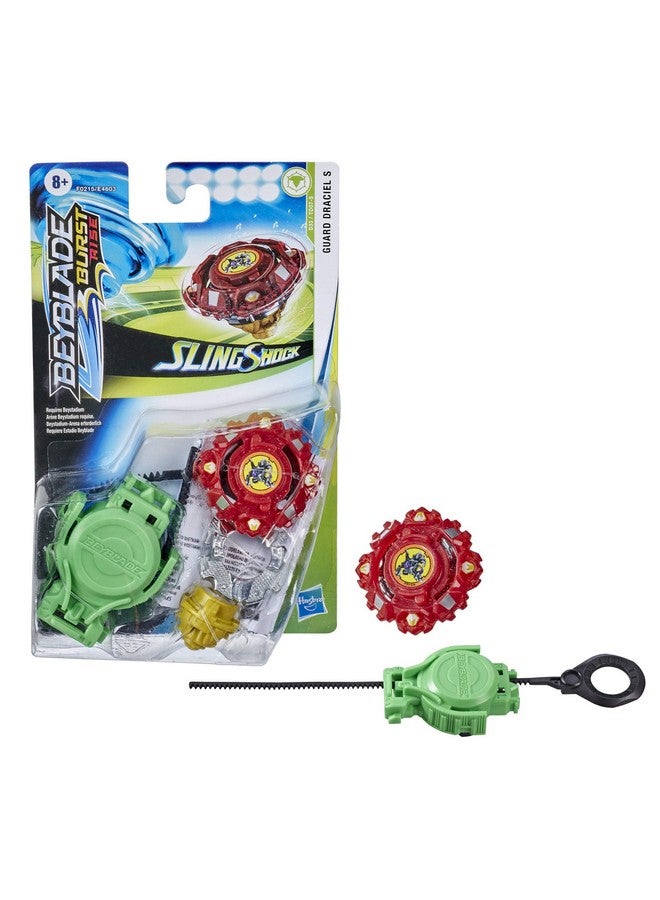 BeyBlade Burst Rise Slingshock Guard Draciel S Starter Pack Right Spin Battling Top Toy And Right Left Spin Launcher Ages 8 And Up - Image 2