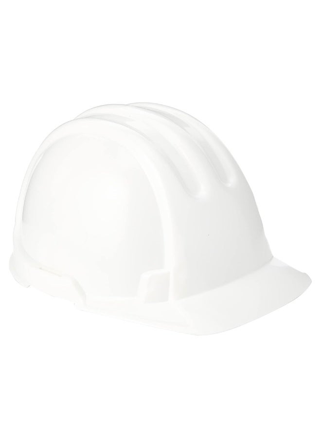 درافل خوذة بناء دورافيل الصلبة، خوذة أمان، قابلة للتعديل بنظام السقاطة مع حزام ذقن قابل للتعديل | خوذة عمل بفتحة جانبية للتثبيت، بيضاء - Image 1