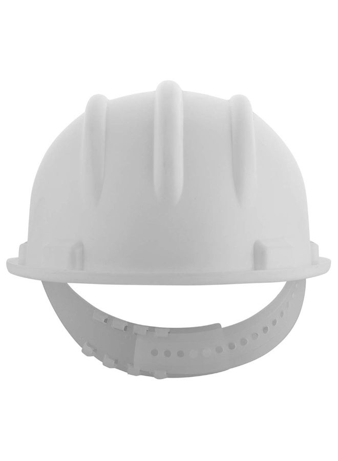 درافل خوذة بناء دورافيل الصلبة، خوذة أمان، قابلة للتعديل بنظام السقاطة مع حزام ذقن قابل للتعديل | خوذة عمل بفتحة جانبية للتثبيت، بيضاء - Image 4