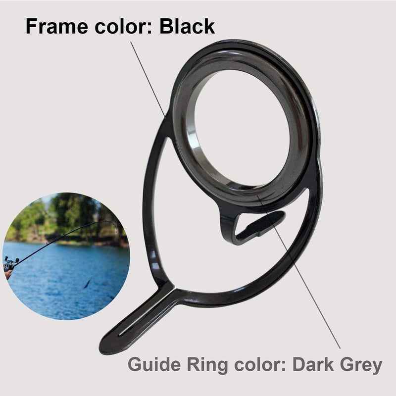 THKFISH Fishing Rod Guides Fishing Rod Repair Kit Baitcasting/Spinning Rod Guides Ceramics Stainless Steel Carbon Guide Repair 40pcs/60pcs/75pcs - Image 2