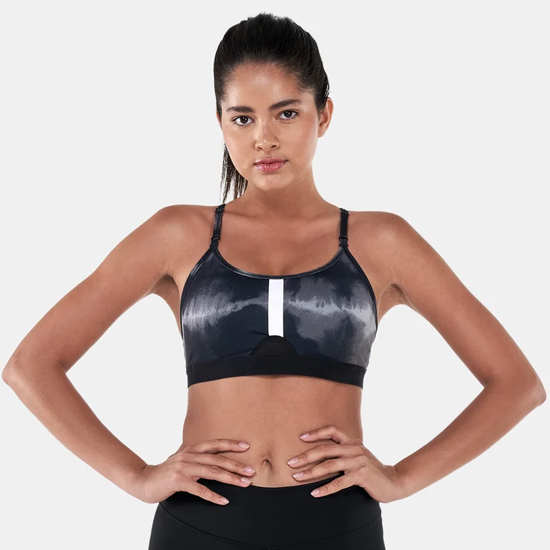 Nike Women's Indy Dye Allover Print Sports Bra
