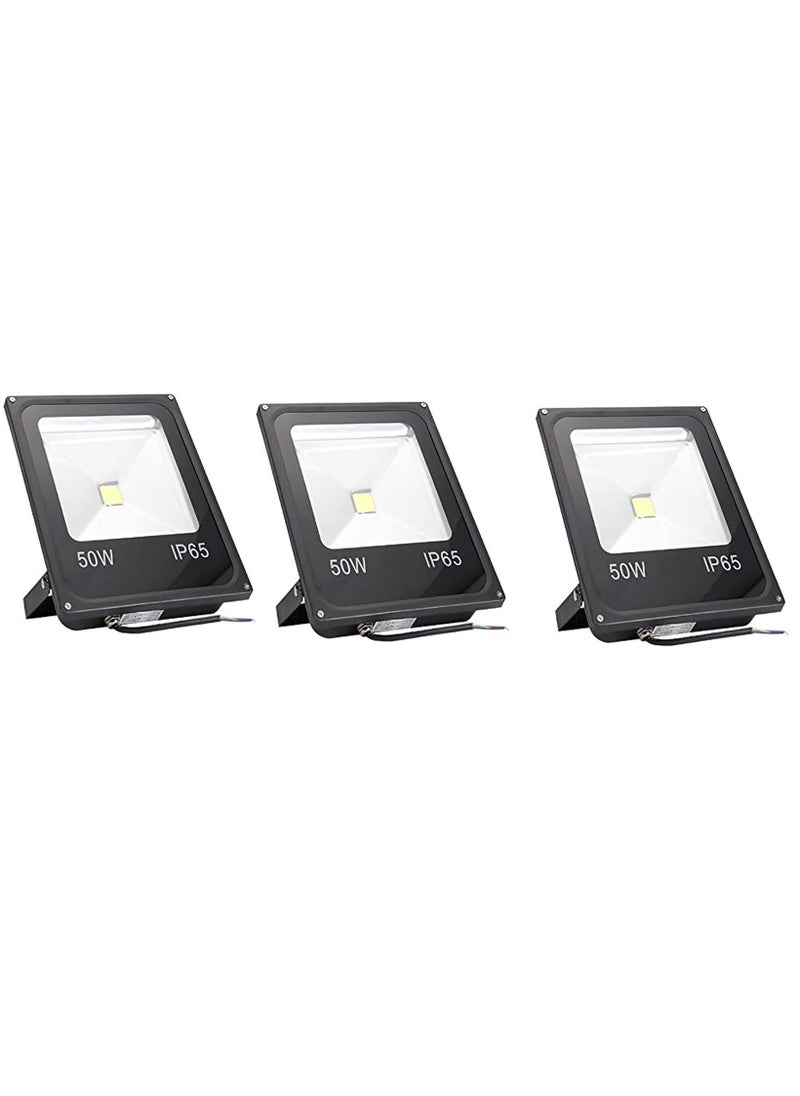 Generic - 50W LED Outdoor Flood Light IP65 Waterproof and Dustproof AC 85-265V, Warm White 3-Piece AluminumGF - Image 1