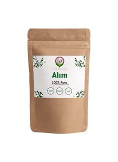Luqmani Herbs White Fitkari White Alum Nature Purify Alum Stone Crystal White Stone 100gm Raw  - Image 1