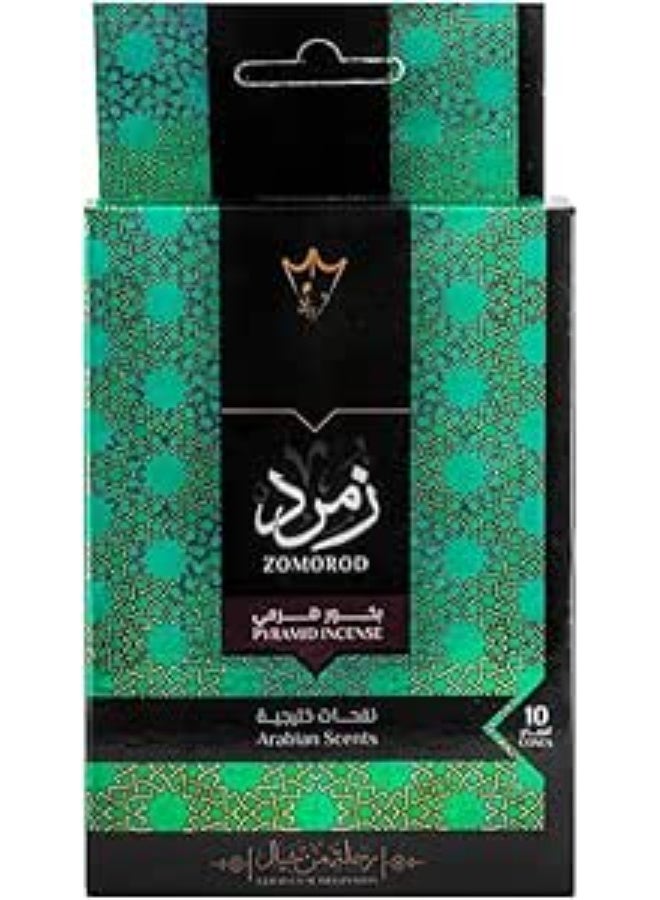 Incense cones (emerald) 10 cones