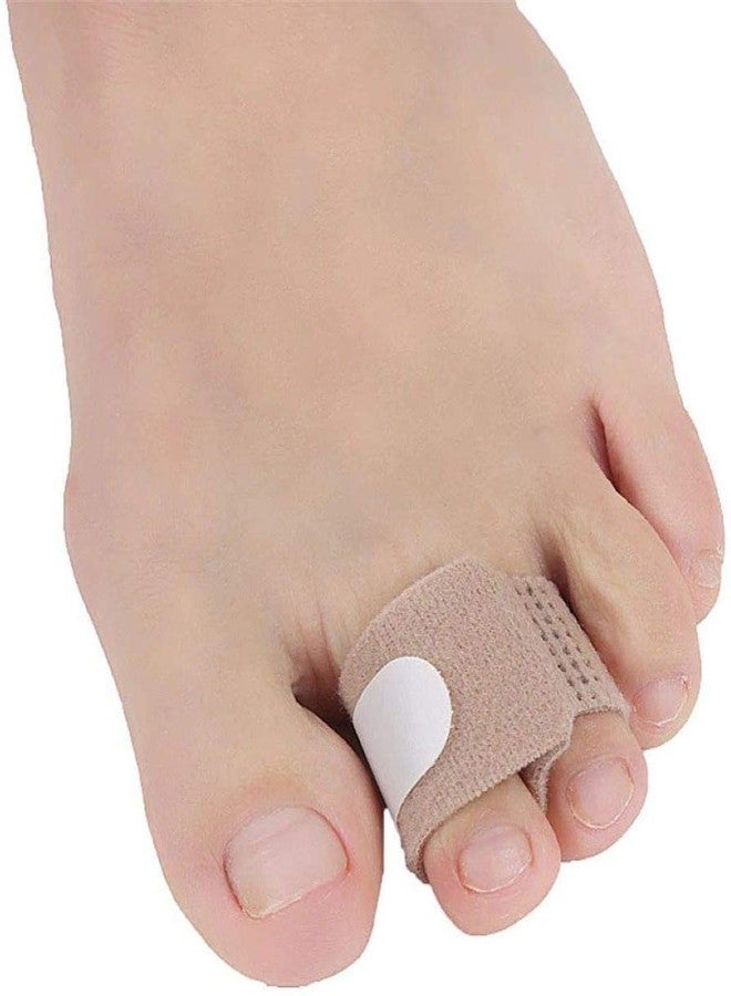 Digital Shoppy Splint Wraps Fabric Toe Finger Separator And Straightener Hallux Valgus Corrector Bandage; 2 Pieces (Brown, Finger Support) - Image 2