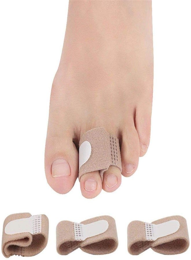 Digital Shoppy Splint Wraps Fabric Toe Finger Separator And Straightener Hallux Valgus Corrector Bandage; 2 Pieces (Brown, Finger Support) - Image 1