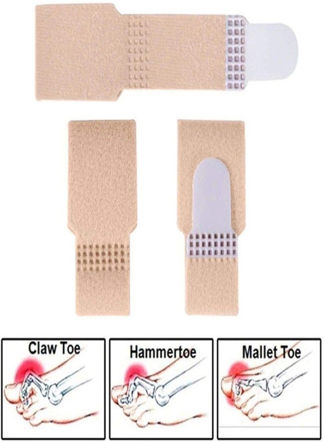 Digital Shoppy Splint Wraps Fabric Toe Finger Separator And Straightener Hallux Valgus Corrector Bandage; 2 Pieces (Brown, Finger Support) - Image 3