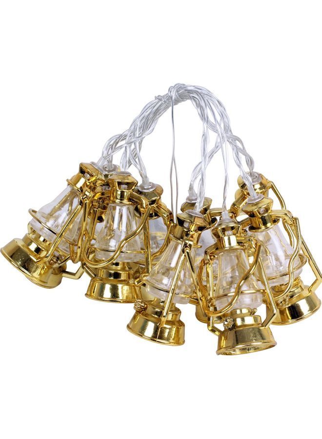 NIBEMINENT 10-LEDs Lamp Shape String Light Warm White - Image 1