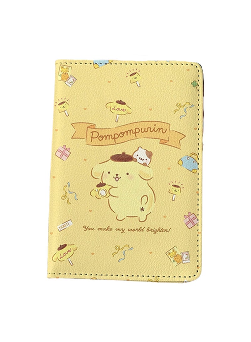 Yellow Passport Holder Wallet, Multifunctional Girls And Boys Travel Document Holder, Travel Accessories - Image 1