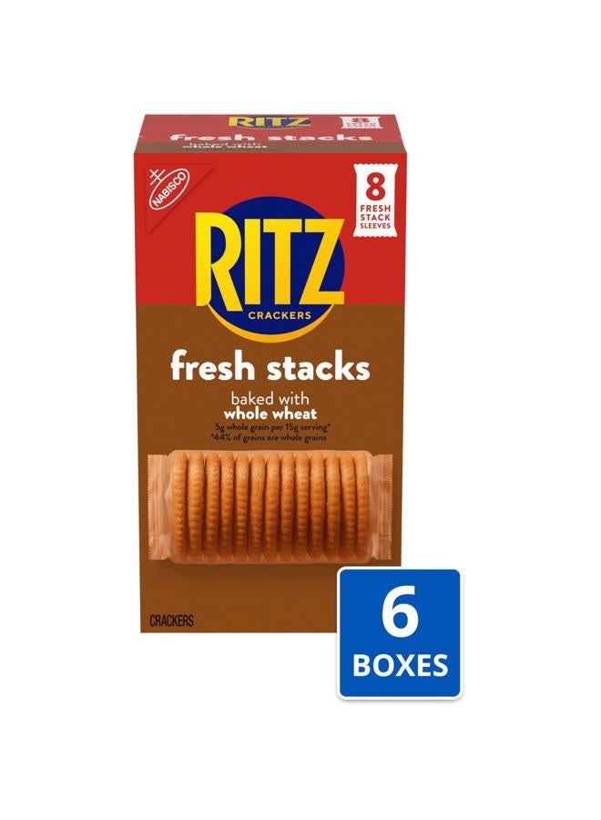 Ritz Fresh Stacks Whole Wheat Crackers, Bulk Travel Snacks, 6 Boxes (48 Multi Snack Packs) - Image 3