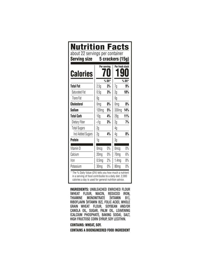 Ritz Fresh Stacks Whole Wheat Crackers, Bulk Travel Snacks, 6 Boxes (48 Multi Snack Packs) - Image 2