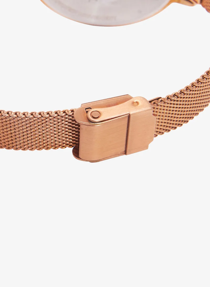Chumbak  Teal by Chumbak Live Slow Watch,Stainless Steel Mesh Strap for Women | Best Price UAE