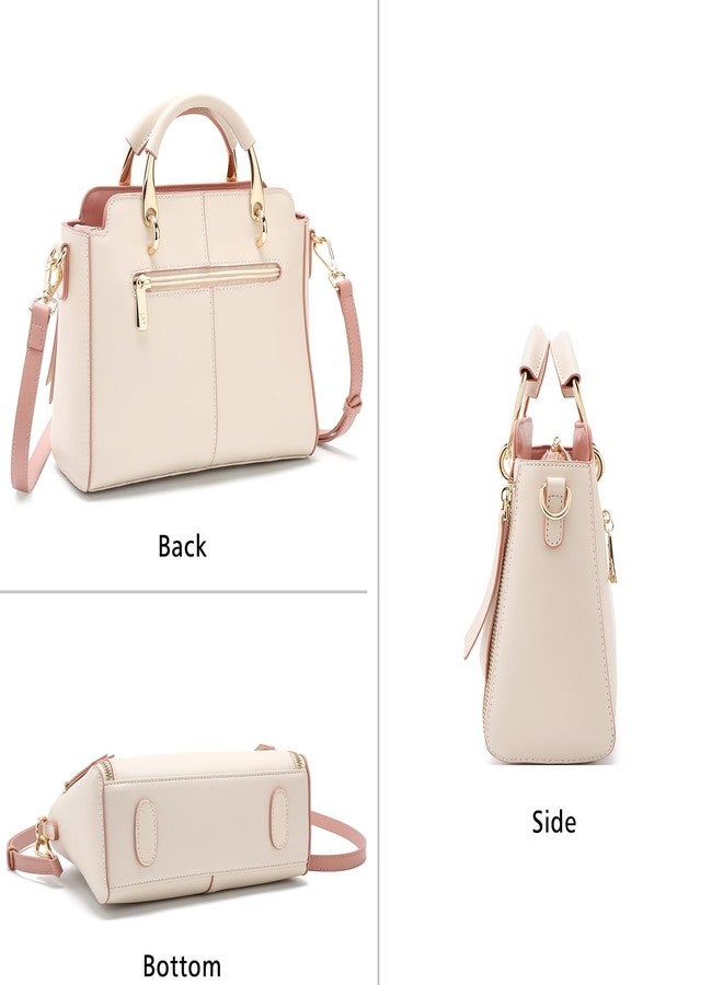 LAORENTOU Cowhide Leather Women Crossbody Handbag Satchel Style Purse Classic and Stylish for Ladies（White） - Image 2