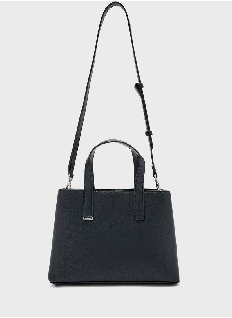 CALVIN KLEIN Plaque Small Tote  - Image 1