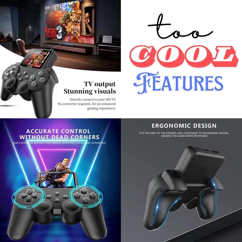 Parteet جهاز ألعاب محمول Retro 520 في 1 للأطفال، شاشة 2 بوصة، نظام ألعاب رقمي محمول للأطفال والبالغين - Image 5