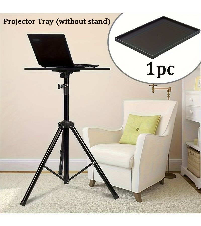 1pc Portable Projector Tray Durable Structure Compatible With Most Stands Direct Installation - Image 1