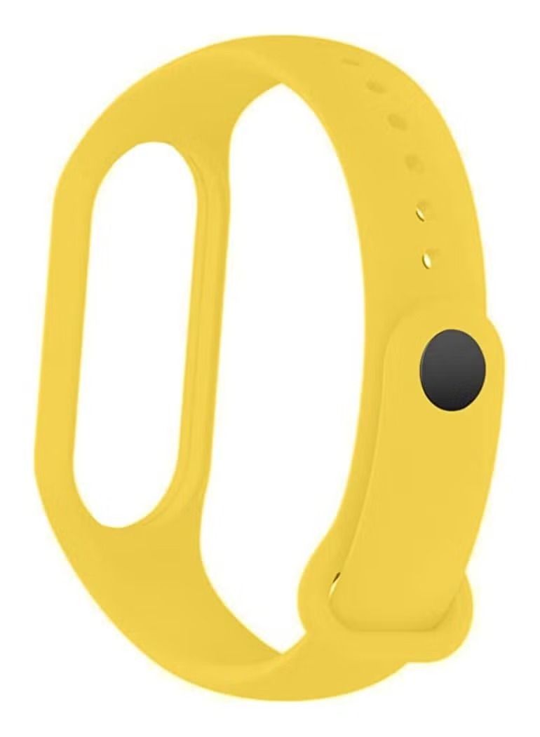 Zaboon Strap for Xiaomi Mi Band 7 Silicone Watch Band Smartwatch Wristband Bracelet (Yellow) - Image 3