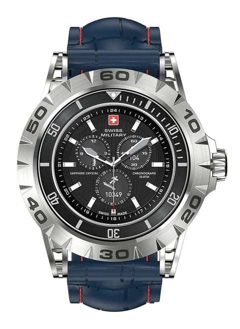Swiss Military Dom 2 Smartwatch: Receive & Make Calls, Sport Features, Heart Rate/Blood Pressure/Oxygen Level Monitoring, Magnetic Charging, 5-7 Days Battery Life Compatible with iOS/Android. -  Blue